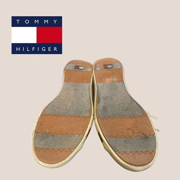 Tommy Hilfiger Wheat Canvas Men's Sneakers 9.5 - Picture 4 of 4